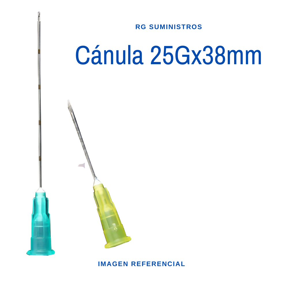 Cánula 25Gx38mm. X10UND | canulas | canula