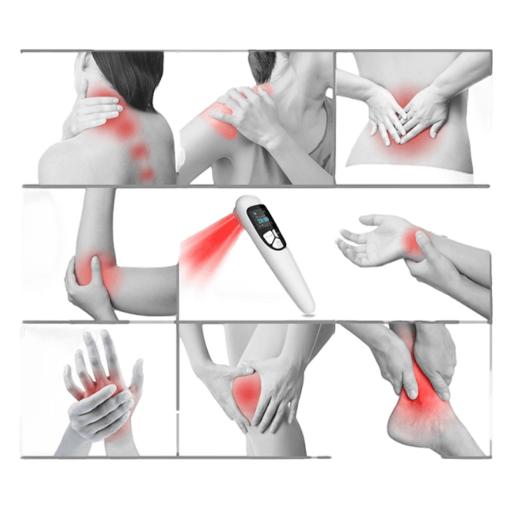 Laser Rojo Infrarojo | Terapia de alivio del dolor | Luz fría